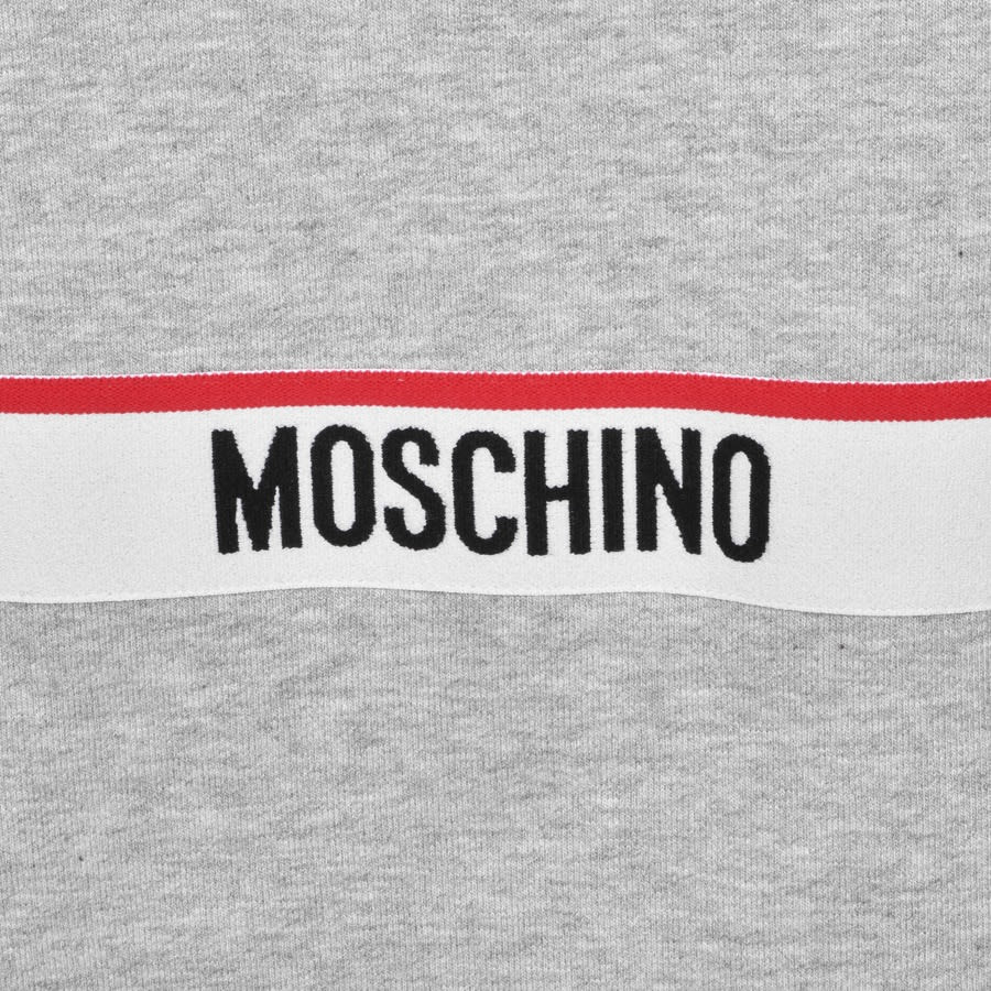 Alternative Image for ProductMoschino Logo Tape Hoodie Grey3